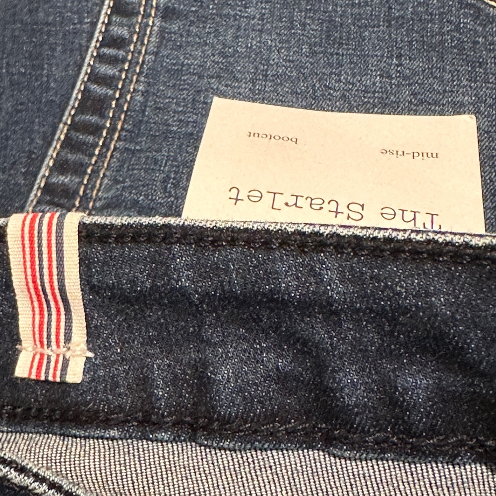 NWT MORRISON “The Starlet” Boot Cut Jeans Mid Rise Dark Wash Size 28 - Picture 5 of 10